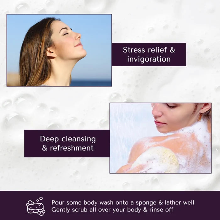 Calming Lavender Body Wash / Shower Gel with Aloe Vera - 200ml | for women and men - MAIN