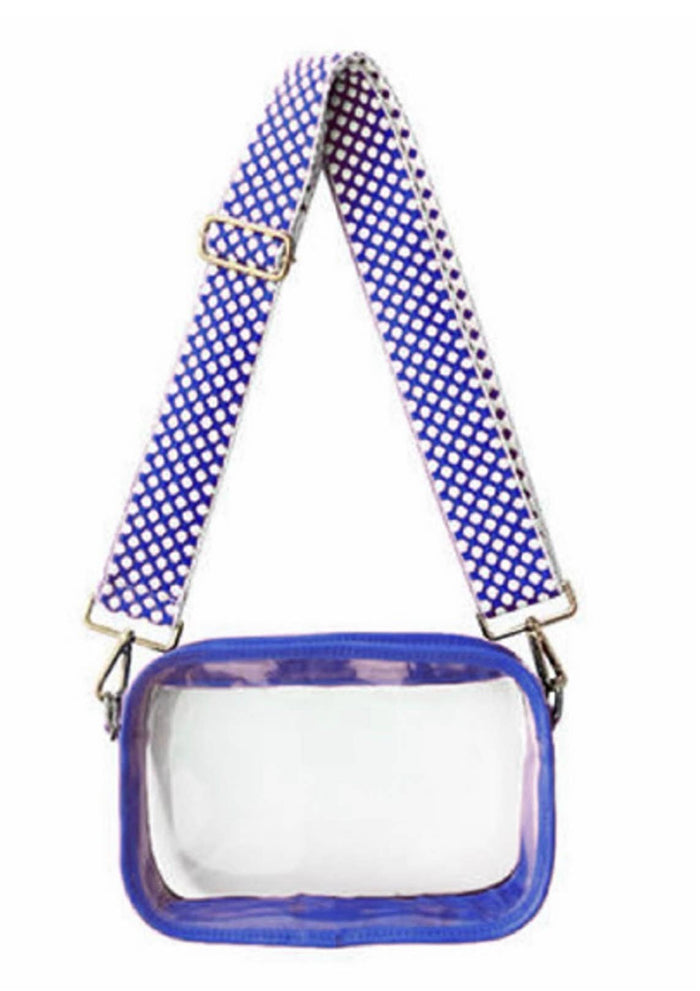 Lemonbella Cameron Stadium Bag in cobalt blue, stylish large bag with sturdy handles and spacious interior for sports or travel use.
