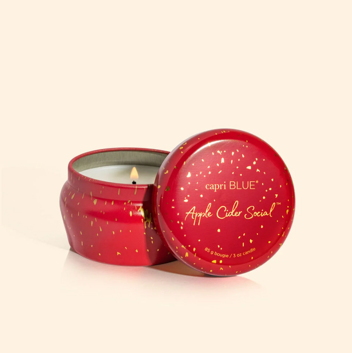 Capri Blue Mini Tin 3oz - Apple Cider Social Candles in  at Wrapsody