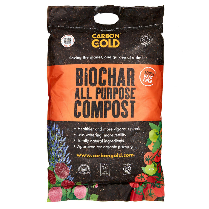 Carbon Gold Biochar All Purpose Peat-Free Compost