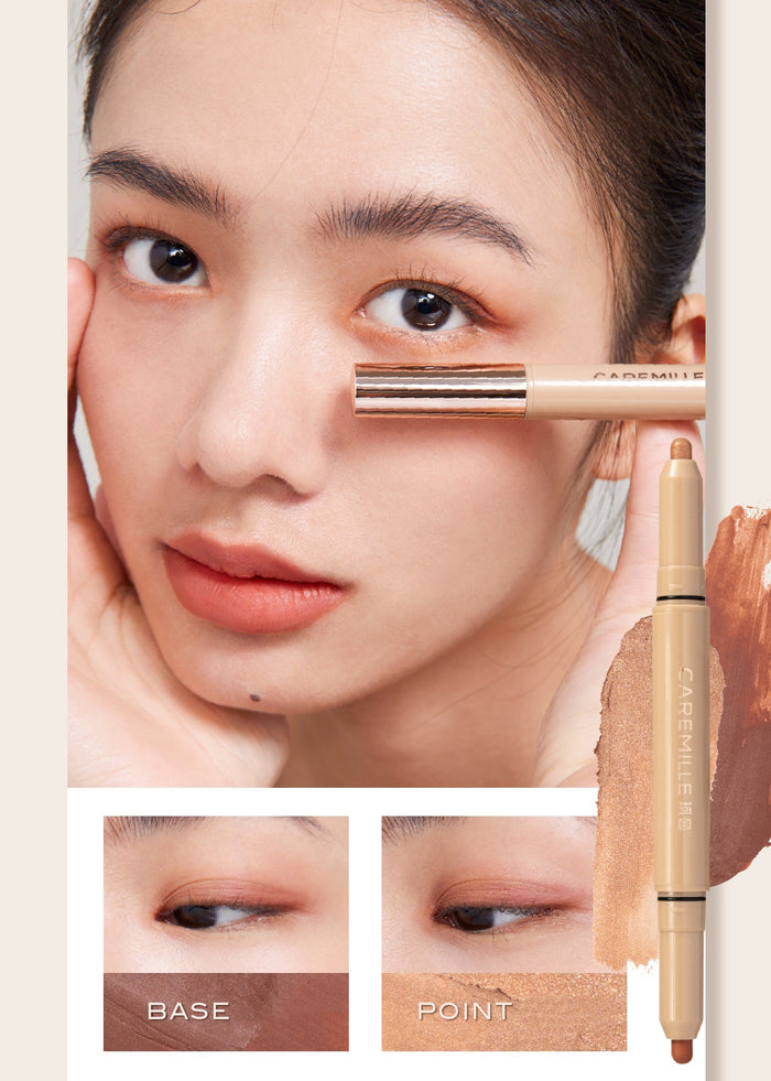 CAREMILLE Double-head Silk Powder Eyeshadow Stick T5055