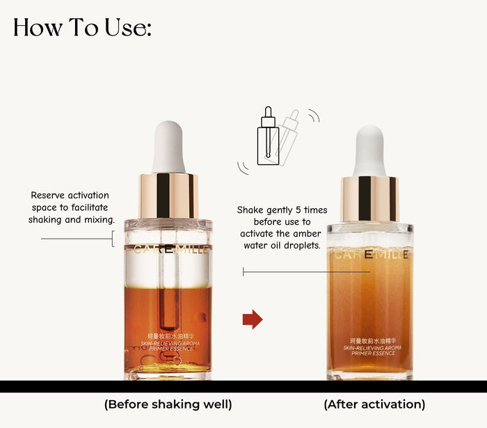 CAREMILLE Skin-relieving Aroma Makeup Primer Essence T5051