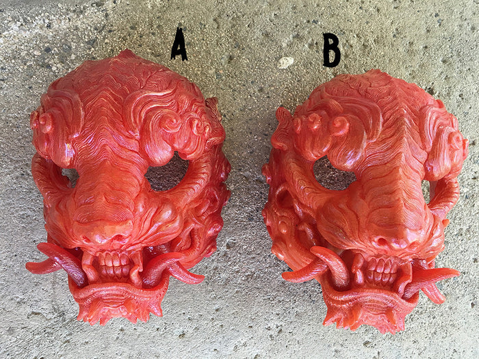 CAST URETHANE GLOW IN THE DARK SENTINAL MASK- FLAME
