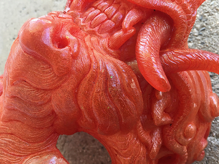 CAST URETHANE GLOW IN THE DARK SENTINAL MASK- FLAME