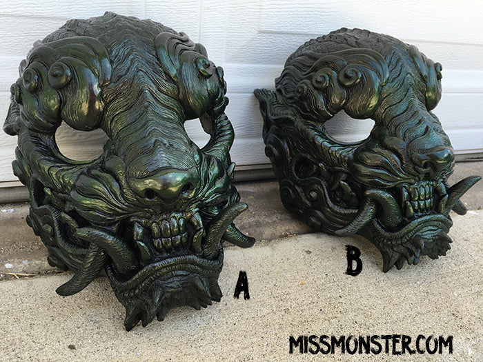 CAST URETHANE SENTINEL MASK - COLOR CHANGE EFFECT- GREEN