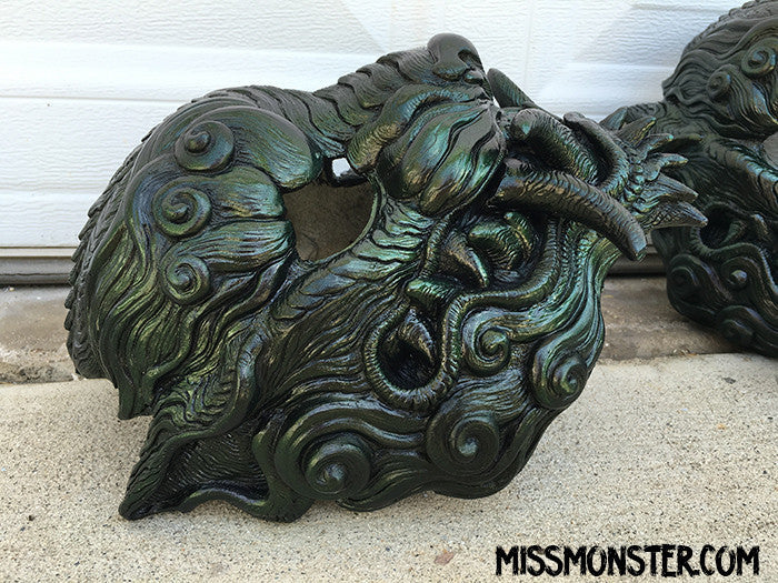 CAST URETHANE SENTINEL MASK - COLOR CHANGE EFFECT- GREEN