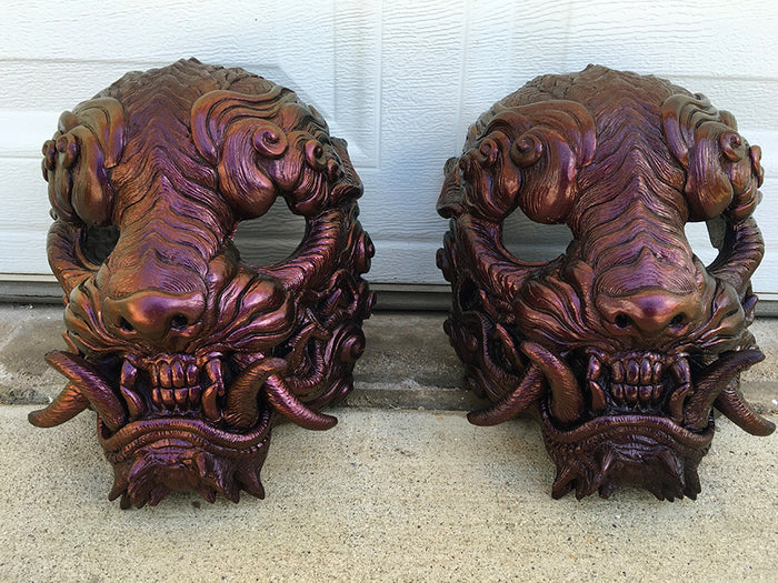 CAST URETHANE SENTINEL MASK - COLOR CHANGE EFFECT- RED
