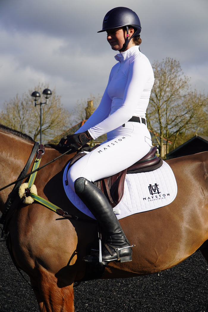 Cattistock Performance Full Seat Competition Breeches | White