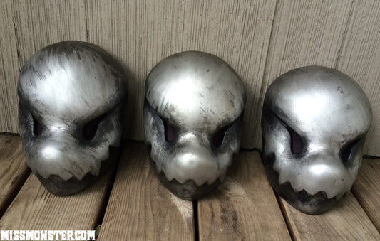 CHOMPY MASK- FINISHED READY TO SHIP- SLASHER SILVER