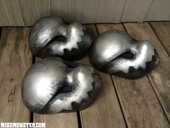 CHOMPY MASK- FINISHED READY TO SHIP- SLASHER SILVER