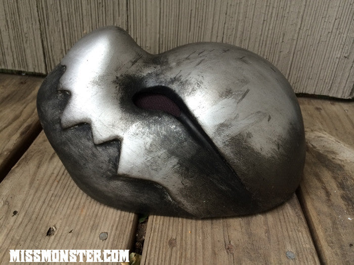 CHOMPY MASK- FINISHED READY TO SHIP- SLASHER SILVER