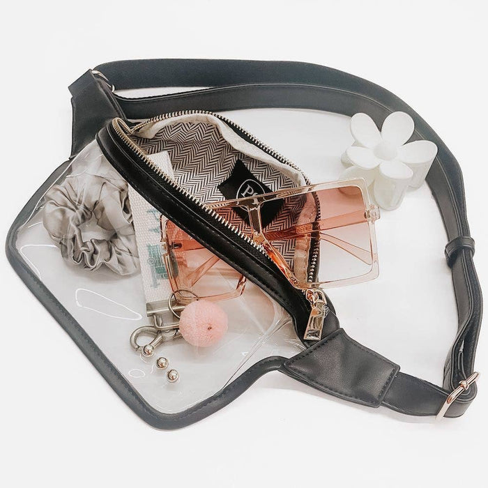 Pretty Simple Clara Bum Bag shown with adjustable strap and zippered pocket, stylish accessory for casual wear.