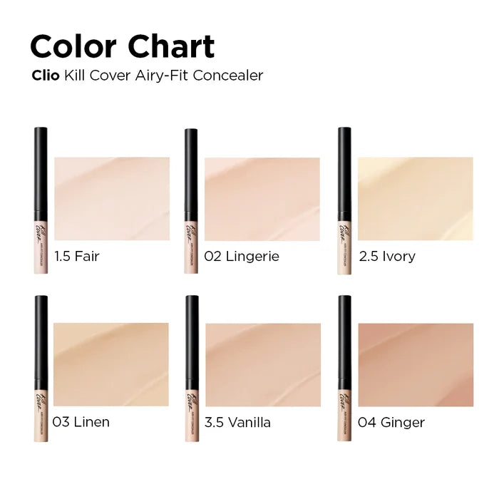 CLIO Kill Cover Airy-Fit Concealer كونسيلر