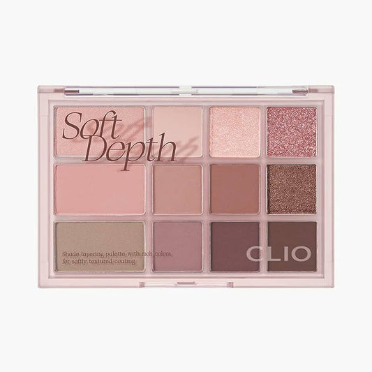 CLIO Shade & Shadow Palette 02 Soft Depth علبة ظلال