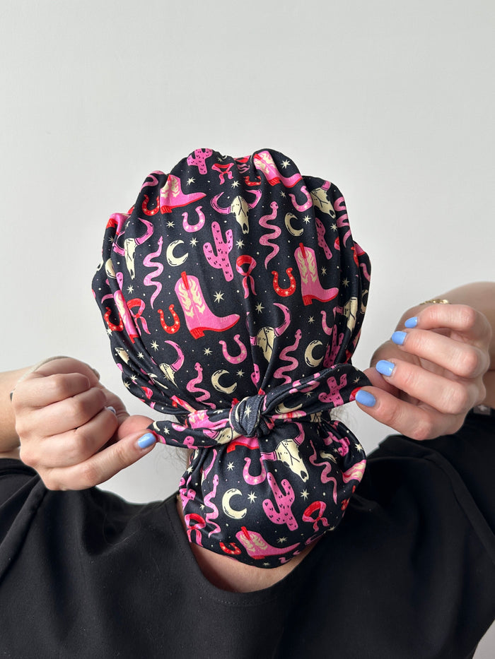 CloudCaps Scrub Cap | Pink Boots