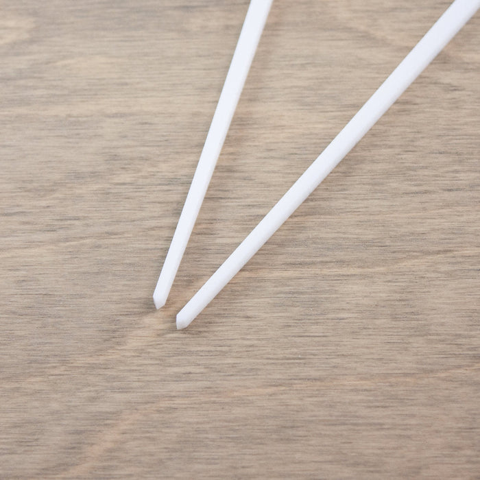 Cocktail Picks - Personalized Text - White pick end detail image - Laser Cut by LeeMo Designs