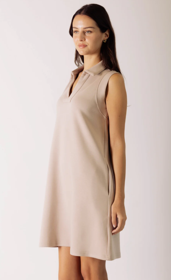 Collared Scuba Dress Dresses in at Wrapsody