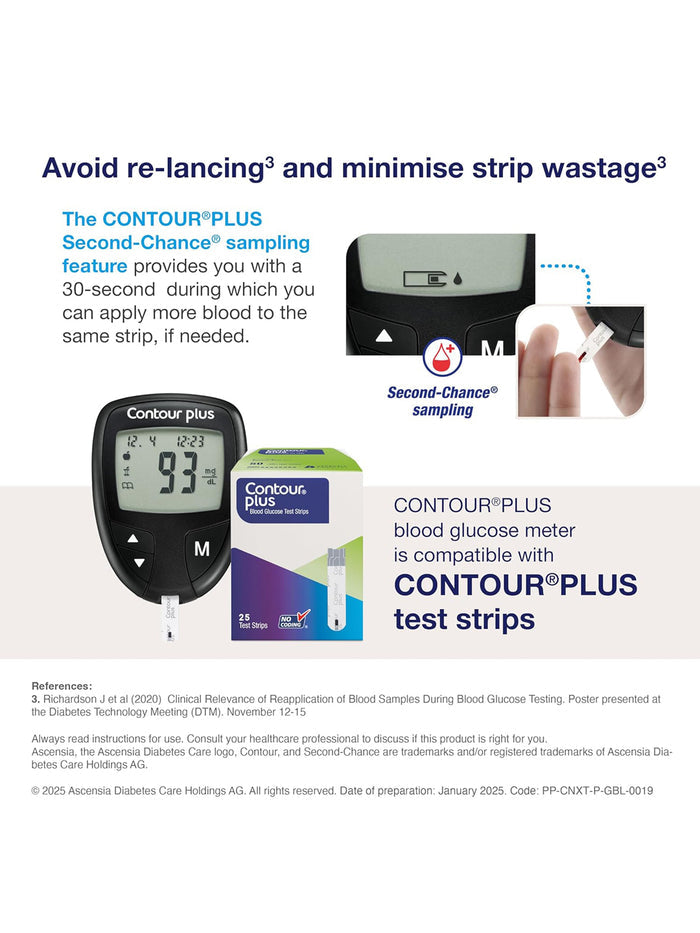 Contour Plus Glucometer Device (1 Unit)