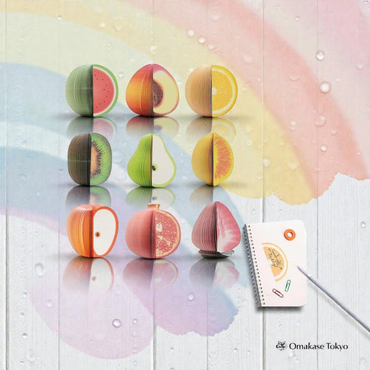 Coollooda Fruit Notepad Set – 3D Fruit Sticky Notes(Set of 9)