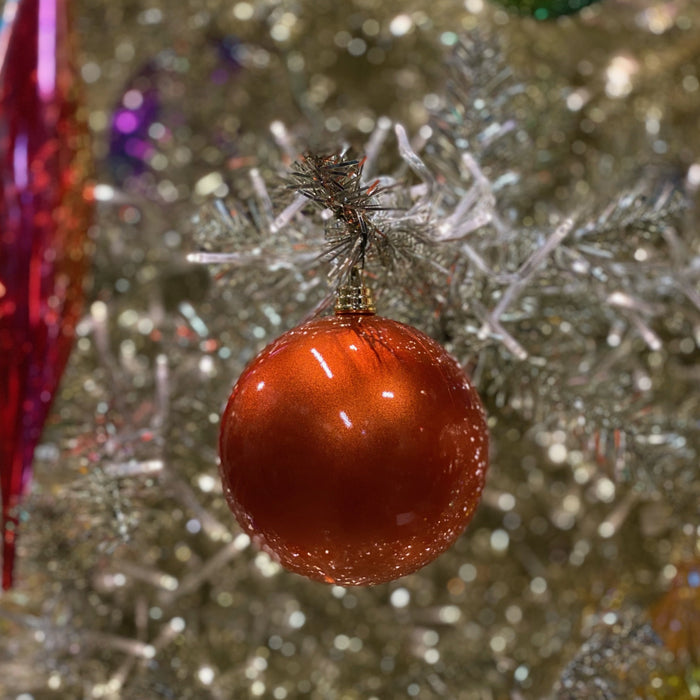 Copper Candy Apple Ball Ornament, 6"