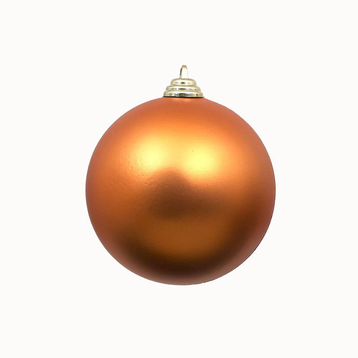 Copper Matte Ball Ornament, 8"