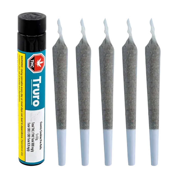 Truro 2.5 g Cosmic Cookies PR 5 x 0.5 g Pre-Rolls