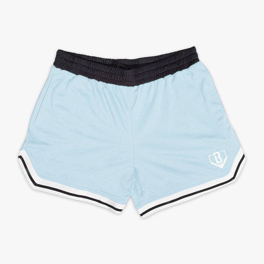 Blue Court Powder Blue shorts — front view