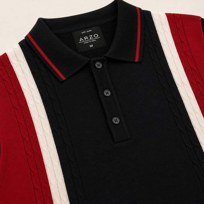 Crimson Noir Elite Polo