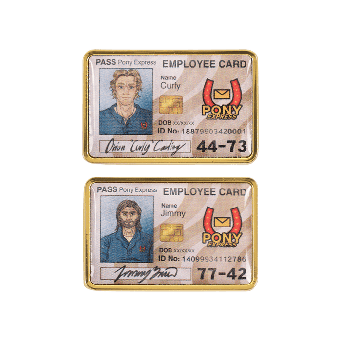 Curly and Jimmy ID Card Pin Set