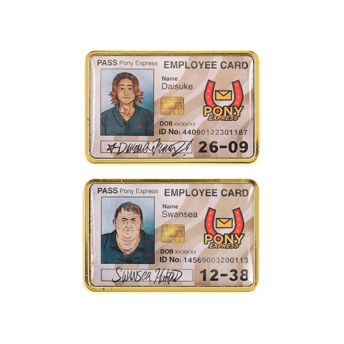 Daisuke and Swansea ID Card Pins