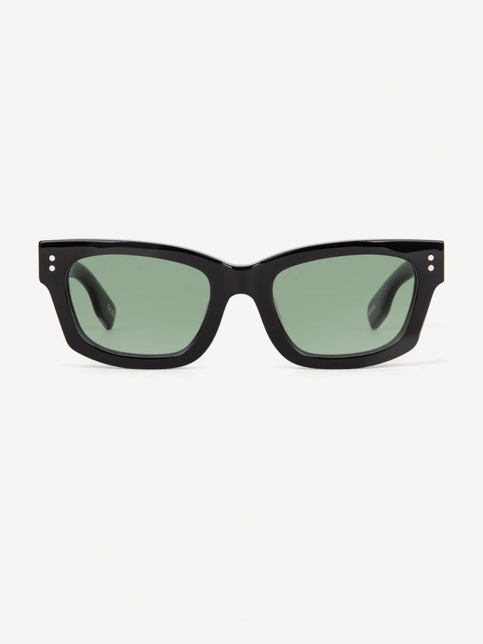 DECADE MILTON 60s SUNGLASSES DECADE EYEWEAR BLACK/GREEN