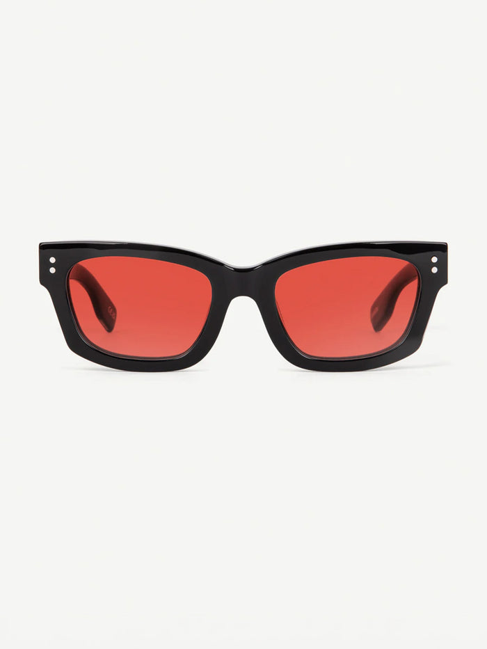 DECADE MILTON 60s SUNGLASSES DECADE EYEWEAR BLACK/RED