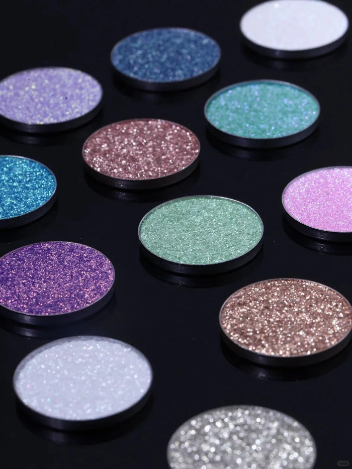DE'LANCI Mint Mambo 4-Color Polarized Holographic Eyeshadow Palette T4228