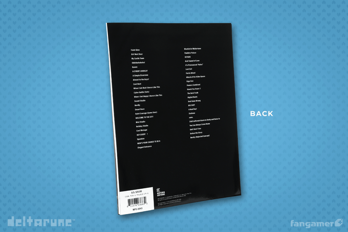 DELTARUNE Chapter 2 Piano Score Book
