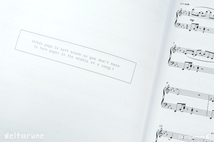DELTARUNE Chapter 2 Piano Score Book