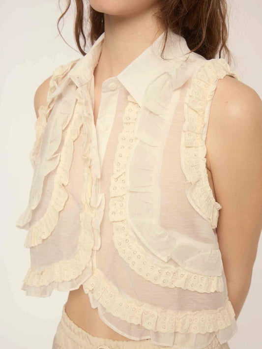 DELUC ALIKA BLOUSE - ECRU BLOUSES DELUC