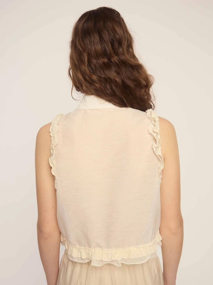 DELUC ALIKA BLOUSE - ECRU BLOUSES DELUC