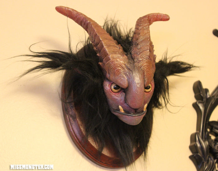 DEVIL HEAD- TAXIDERMY WALL MOUNT