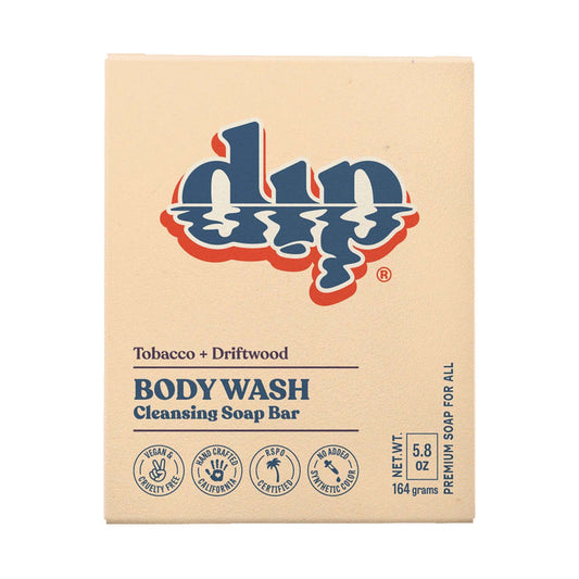 Dip Body Wash Cleansing Soap Bar - Tobacco & Driftwood - Aesthetics By Kell