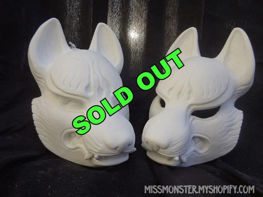 DIY KITSUNE MASK-  CUT OR RAW CAST