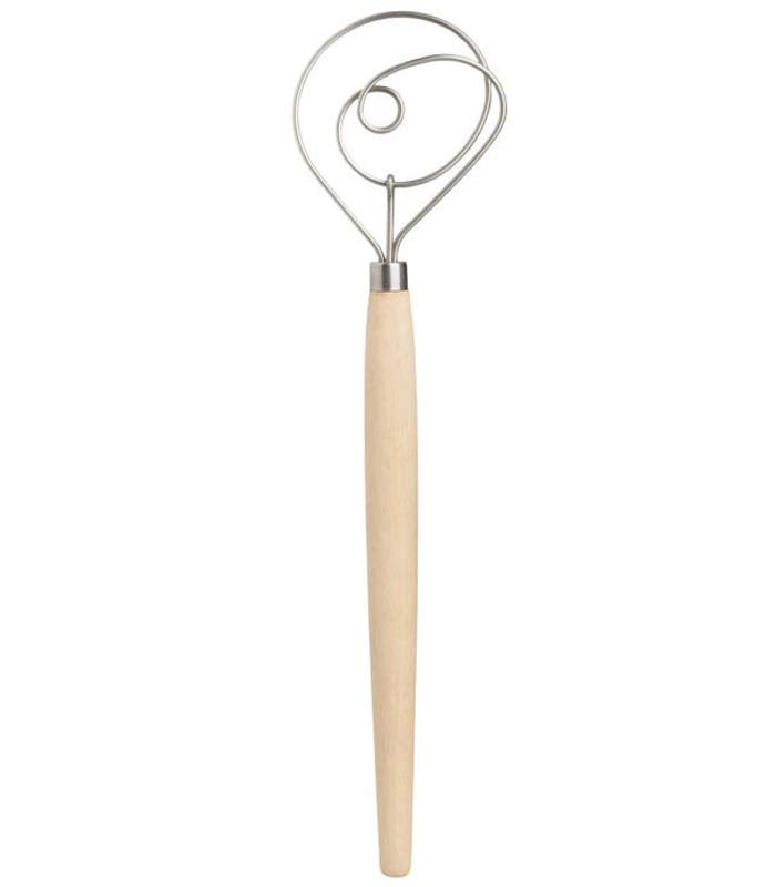 Dough Whisk - wood handle