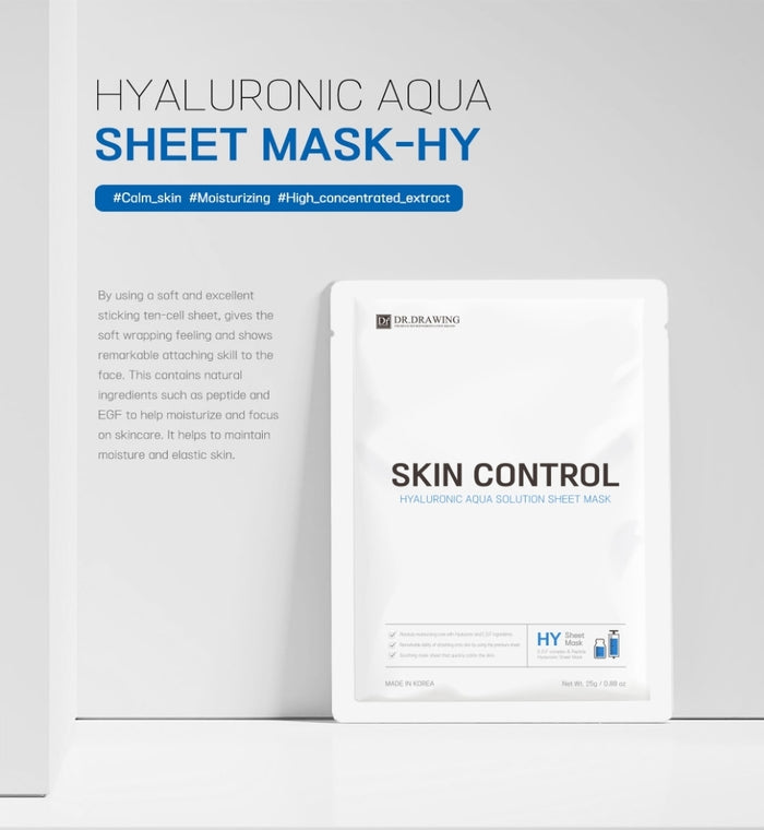 Dr. Drawing Skin Control Hyaluronic Aqua Solution Sheet Mask 10Sheets - SD Cosmetics Care