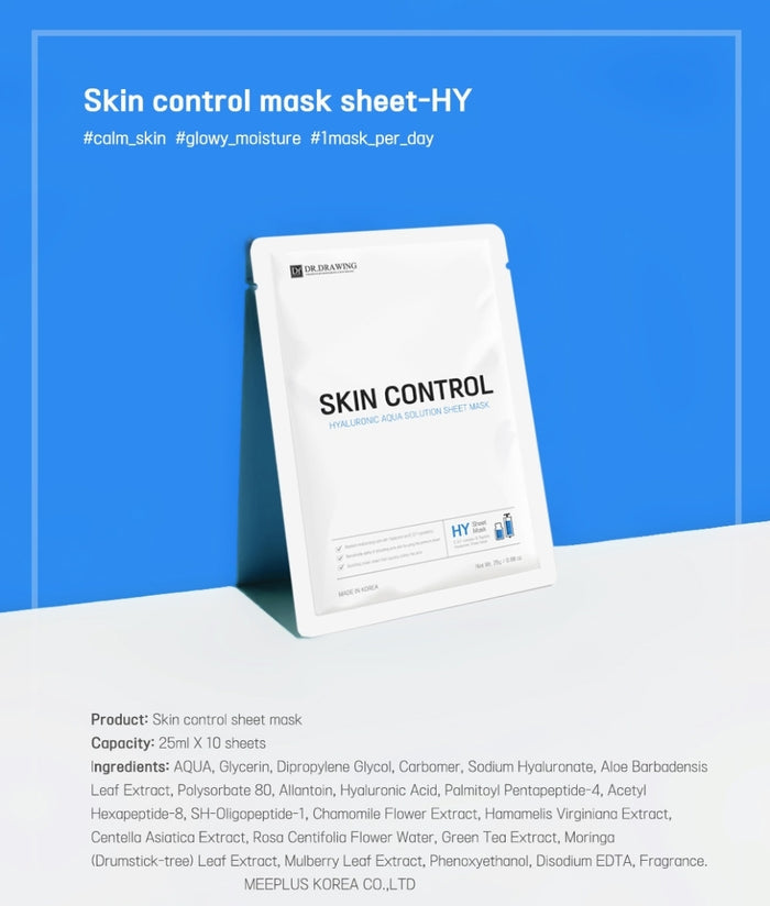 Dr. Drawing Skin Control Hyaluronic Aqua Solution Sheet Mask 10Sheets - SD Cosmetics Care