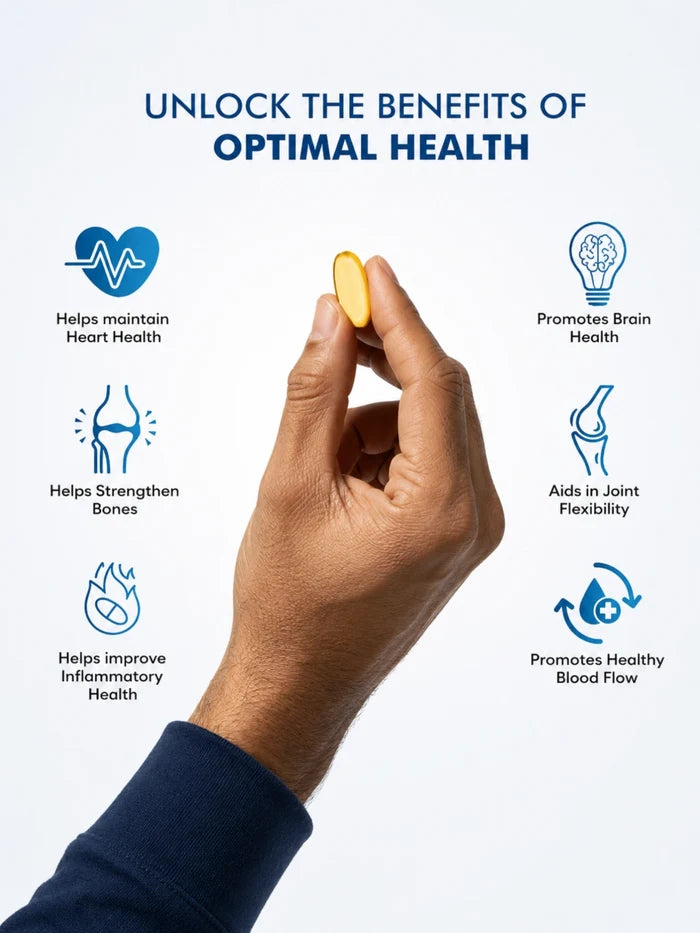 Dr. Morepen Omega 3 Fish Oil Triple Strength (60 Capsules)