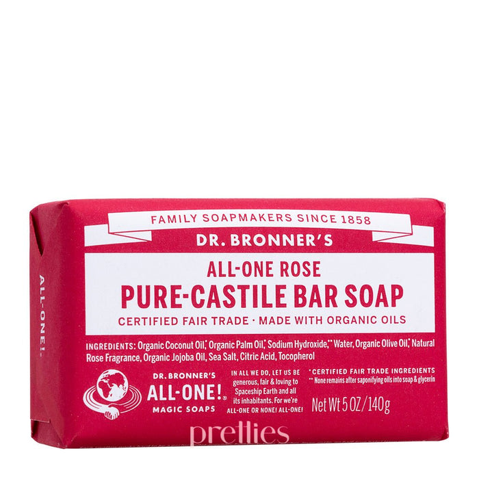 Dr.Bronner's ALL-ONE Organic Rose Bar Soap 140g