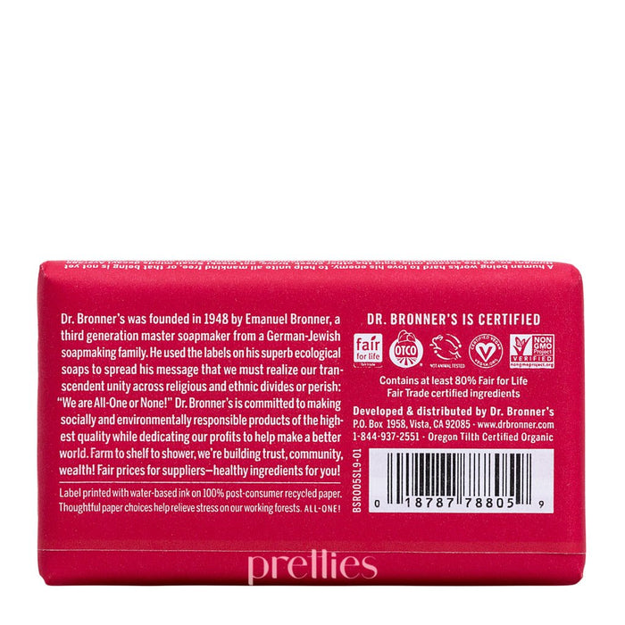 Dr.Bronner's ALL-ONE Organic Rose Bar Soap 140g