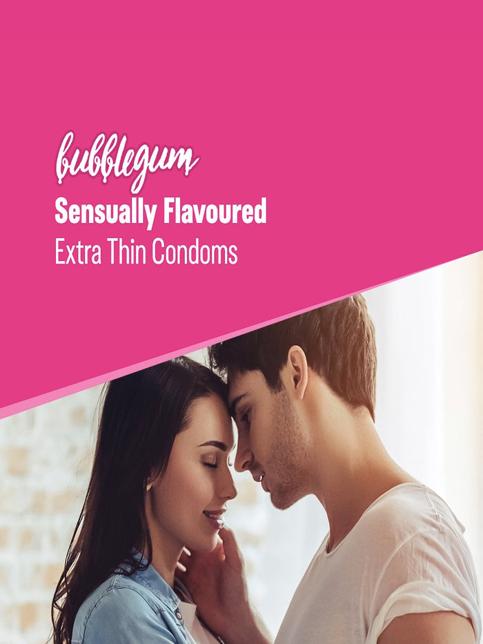 Durex Extra Thin Bubblegum Flavoured Condoms (3 in each pack)