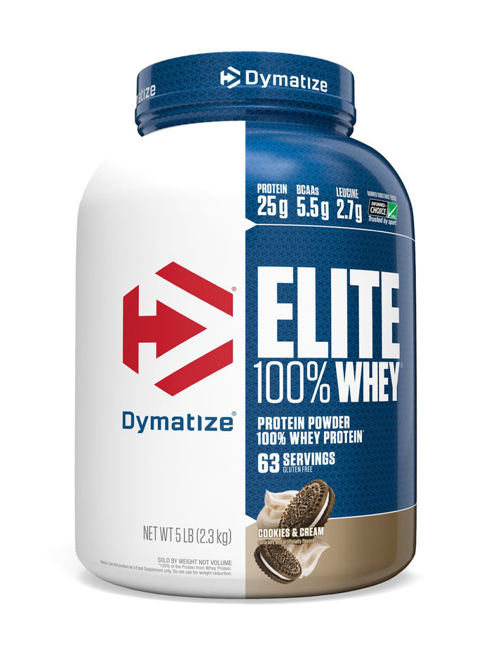 Dymatize Elite 100% Whey Protein Cookies & Cream Powder (2.3 kg)