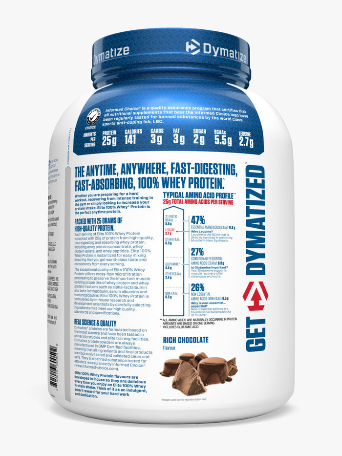 Dymatize Elite 100% Whey Protein Cookies & Cream Powder (2.3 kg)