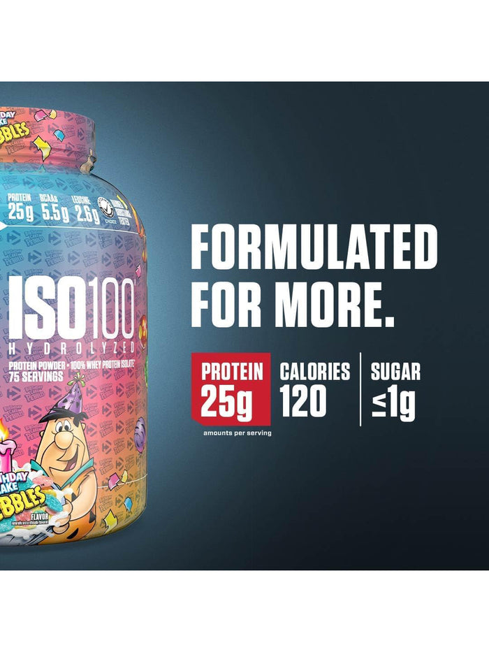 Dymatize ISO100 Hydrolyzed Whey Protein Birthday Cake Pebbles (2.3 kg)